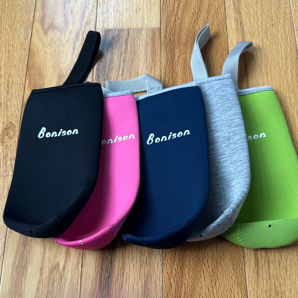 Insulated Neoprene Bottle Holder Set - Black, Pink, Blue, Gray, Green